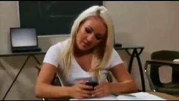 Teacher and blonde having good time: Lesbian, Licking  Kiss Porn