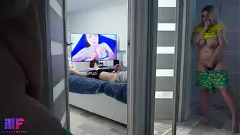 Stepdaughter spying on stepdad part 2