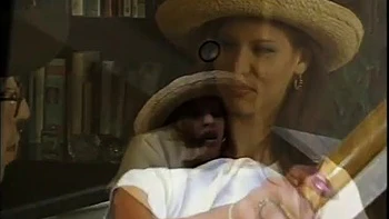 Brunette babe pussy licked and hard fucked in vintage video