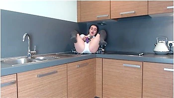 Lola Rae - Schoolgirl Plays In The Kitchen