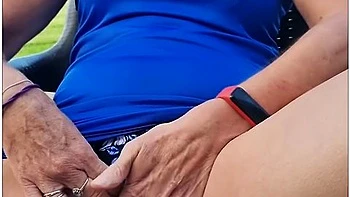 Risky Outdoors Wank - Nearly Caught - Horny British Milf Cant Wait To Cum