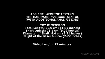 Adeline Lafouine Testing The Handmade Vulkano Size XL (With Additional
