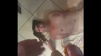 Humiliating a worthless fuck object while she is all tied up | bondage | golden shower | spit and slap her in her whore face