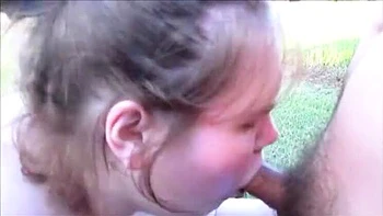 First Time Public Blowjob Wife Gets Huge Cum Facial on Naked Big Tits