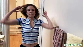 Stepdaughter Rose Carter Footjob POV - Amateur Teen Soles Fetish