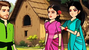 Busty Indian Girl Secret Affair - Cartoon Blowjob to Big Dick Boyfriend