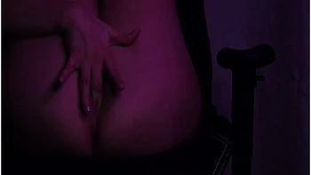 Fucking My Pussy With Long Two-side Dildo