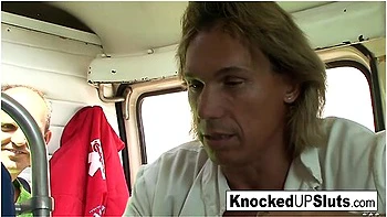 Two Pregnant Brunettes Get Fucked In This Hardcore Orgy