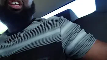 Pulled over at a gas station because she couldn't wait to get home