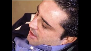 Redhead girl with hairy pussy gets fucked and cum on her big tits