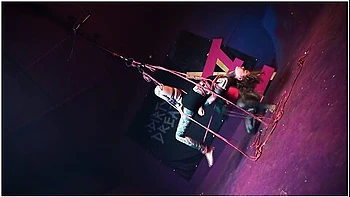 Tattooed Skinny Girl Get Suspended On Rope - Bondage Shiabri Bdsm