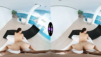 A nice couple has sex, with a beautiful brunette, Vixi Rafi, from ukraine.