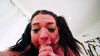 Riley Jean gets her tight ass gapped by John Strong in rough action