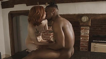 The red-haired beauty Nina Sever fucked on the kitchen table.