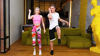 A cute girl Milka Wey fucked in different poses by her husband