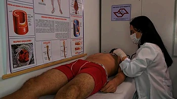 Nurse Gets Excited By Patients Erection