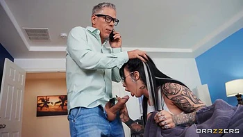 Lacey Janey Is A Free Use Maid And She Gets Fucked While Cleaning With Mick Blue