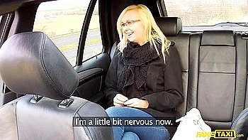 Nerdy Blonde Skunk In Glasses Gets Back At Cheating Boyfriend By Fucking Cabbie - Emily Sweet