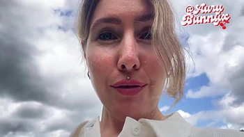 Horny And Fucking My Pussy In The Woods