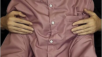 A Guy Crushes My Breasts And Nipples Through A Shirt // Tits Massage