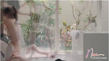 Horny Girl In White Stockings And High Heels Enjoy Daytime Sex