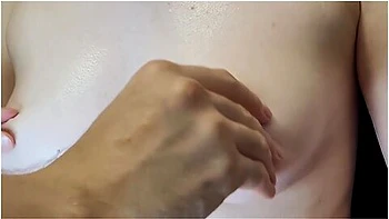 Beautiful Breasts Of A Cute Asian // Orgasm // Nipples // Oil
