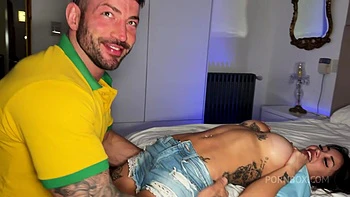 Passionate Sex With A Perfect Inked Brunette Who Begs For My Milk! - Lilack