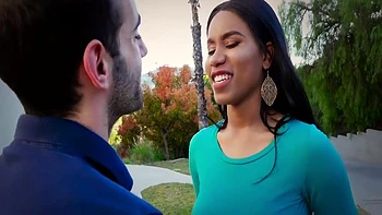 Cute Ebony Teen 18+ Sneaks Around Stepdad To Fuck