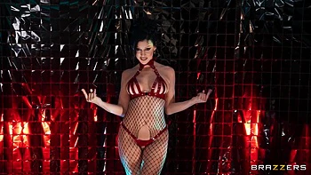 Queenie Sateen, Mick Blue And Brunette Babe - Has Two Big Cocks All For Herself