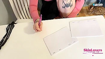 A stringent Russian schoolgirl humped and slapped firm by her teacher until he cum shot in her gullet and ass.