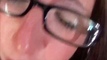 Big Stepbrother Cums Inside Nerdy Stepsister