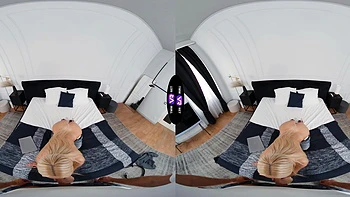 Short-haired Jessie Ames fucks in pov with a big dick