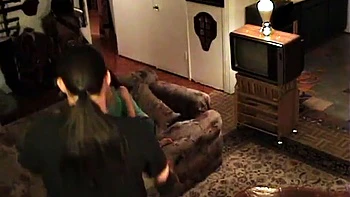 Dirty stepsister takes her stepbro's cock in her pussy