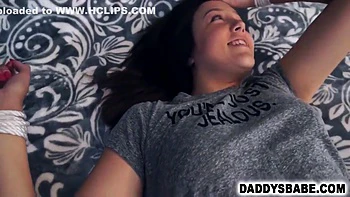 Finds Stepdaughter Bound To Bed Then Fucks & Creampies Her