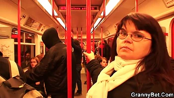 A Man Winning Over A Mature Fat Woman