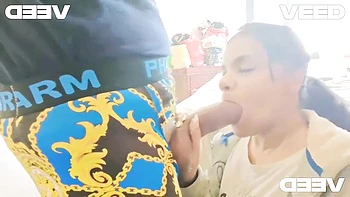 Ruler Measuring Cock And Blowjob For The Biggest Dick Neighbor