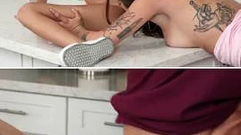 Jade Kimiko  Jade Double team Fixing Stepbro s Leaky Cock ft. Jade Maris: Porn