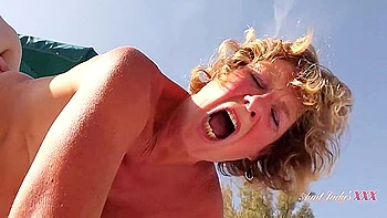 Busty Mature Cougar Mrs. Molly Fucks The Pool Boy