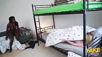 Blair Saenzs Steamy Slippery Ride In Threesome