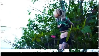 Tattoo Piercing Dreadhead Girl Gets Tied Up By Lily Lu On Public Beach - Kinbaku, Shibari, Bondage