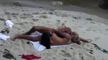 Couple fuck on a beach: Doggy, Cowgirl  Missonary Porn