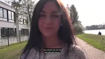 REAL COUPLE   FRIEND!! Public orgasm with Lullu Gun - StevenShame.Dating