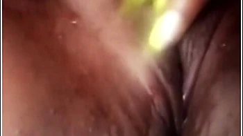 Horny Ebony Plays With Pussy & Squirts Durung Quarantine Stay At Home Order