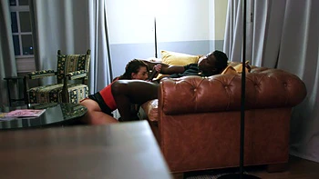 Big black cock for big tits of Ivy Lebelle in reverse cowgirl