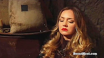 Bound Redhead Action With Sublime Squeeze From