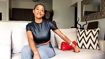 Amateur Huge Boobs Fat Booty Ebony Babe Pounded Rough