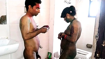 Intimate Sex With Hot Indian Couple On Holi Night