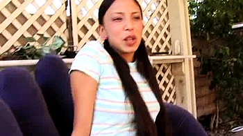 Cute brunette young hookup amateur teen blowjob
