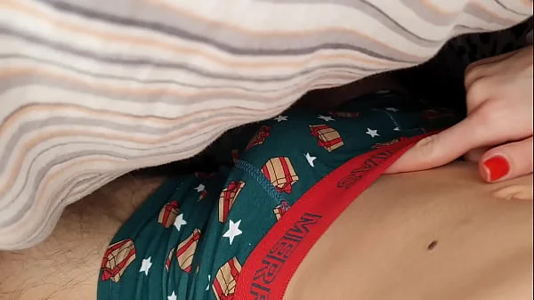 Im jerking him off under the covers