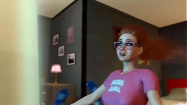 Two Lesbian Students Grew up Dicks and had Sex - Futanari Lesbian Animated Anal Sex